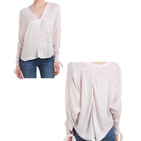 Free People Morning Doleman Boho Relaxed Top - Picture 2 of 2